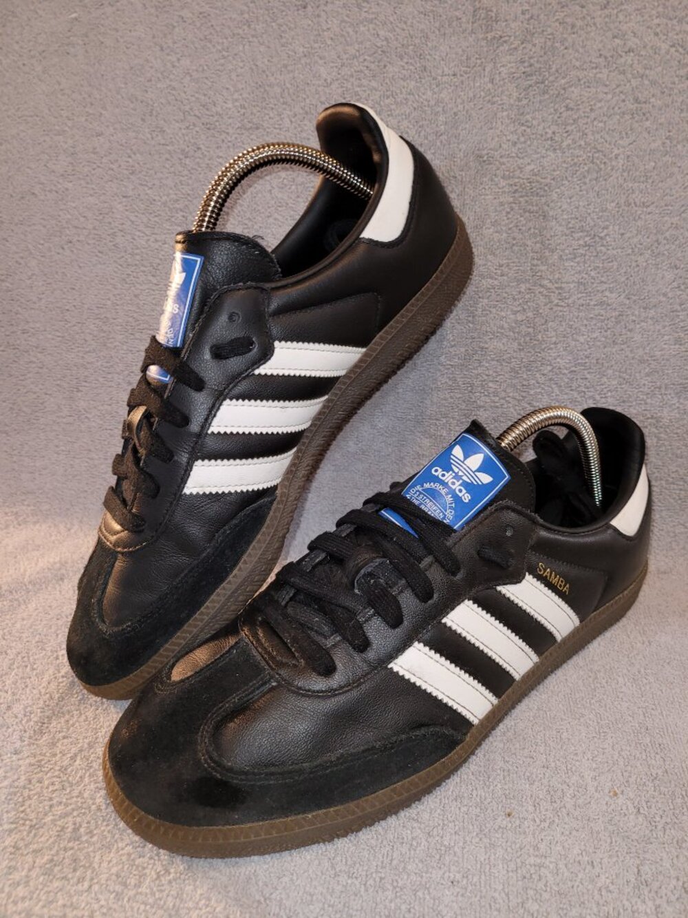 Adidas Samba OG Men's Size 8.5 Black White Brown Gum B75807 Sneakers (#1872) - Picture 10 of 16